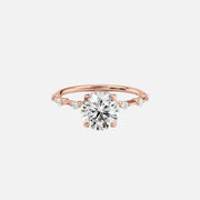  The Solitaire Penelope Round Lab Diamond Ring 18k Rose Gold 001
