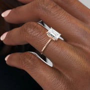  The Solitaire Petal Kamellie Emerald Moissanite Ring 18k Rose Gold 005 Final