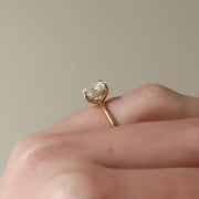  The Solitaire Sarah Cushion Lab Diamond Ring 14k Yellow Gold 004 Final