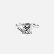  The Solitaire Skyler Princess Lab Diamond Ring 18k White Gold 001