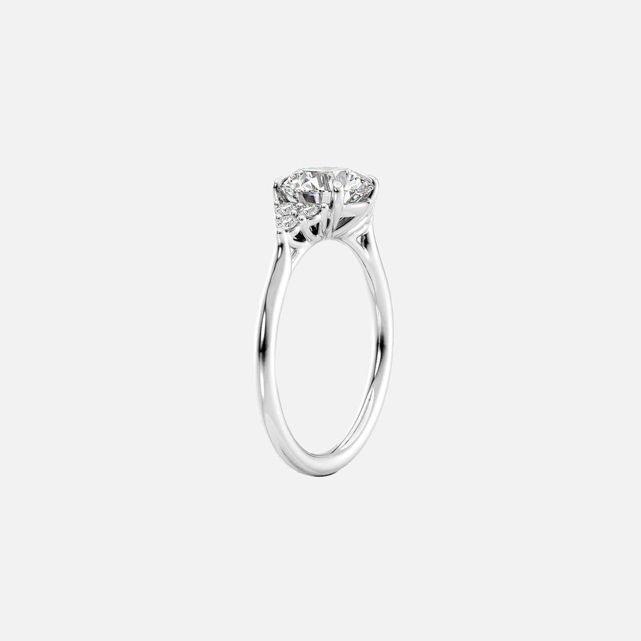 The Summer Cushion Side Stone Moissanite Ring - KNT - Engagement Rings, Wedding Bands & Fine Jewelry