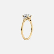 The Summer Cushion Side Stone Moissanite Ring - KNT - Engagement Rings, Wedding Bands & Fine Jewelry