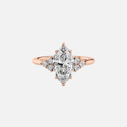 The Summer Marquise Side Stone Moissanite Ring - KNT - Engagement Rings, Wedding Bands & Fine Jewelry