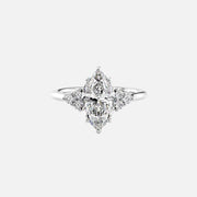 The Summer Marquise Side Stone Moissanite Ring - KNT - Engagement Rings, Wedding Bands & Fine Jewelry