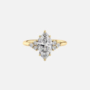 The Summer Marquise Side Stone Moissanite Ring - KNT - Engagement Rings, Wedding Bands & Fine Jewelry