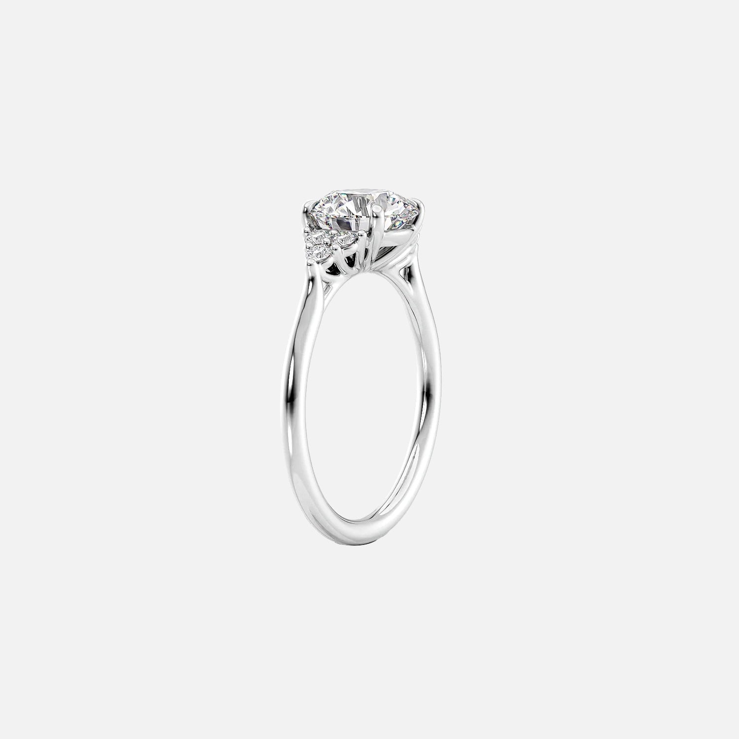 The Summer Oval Side Stone Moissanite Ring - KNT - Engagement Rings, Wedding Bands & Fine Jewelry