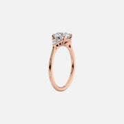 The Summer Oval Side Stone Moissanite Ring - KNT - Engagement Rings, Wedding Bands & Fine Jewelry