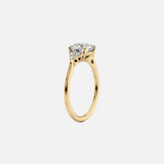 The Summer Oval Side Stone Moissanite Ring - KNT - Engagement Rings, Wedding Bands & Fine Jewelry