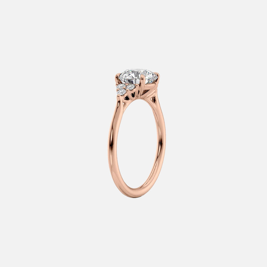 The Summer Princess Side Stone Moissanite Ring - KNT - Engagement Rings, Wedding Bands & Fine Jewelry