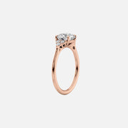 The Summer Princess Side Stone Moissanite Ring - KNT - Engagement Rings, Wedding Bands & Fine Jewelry