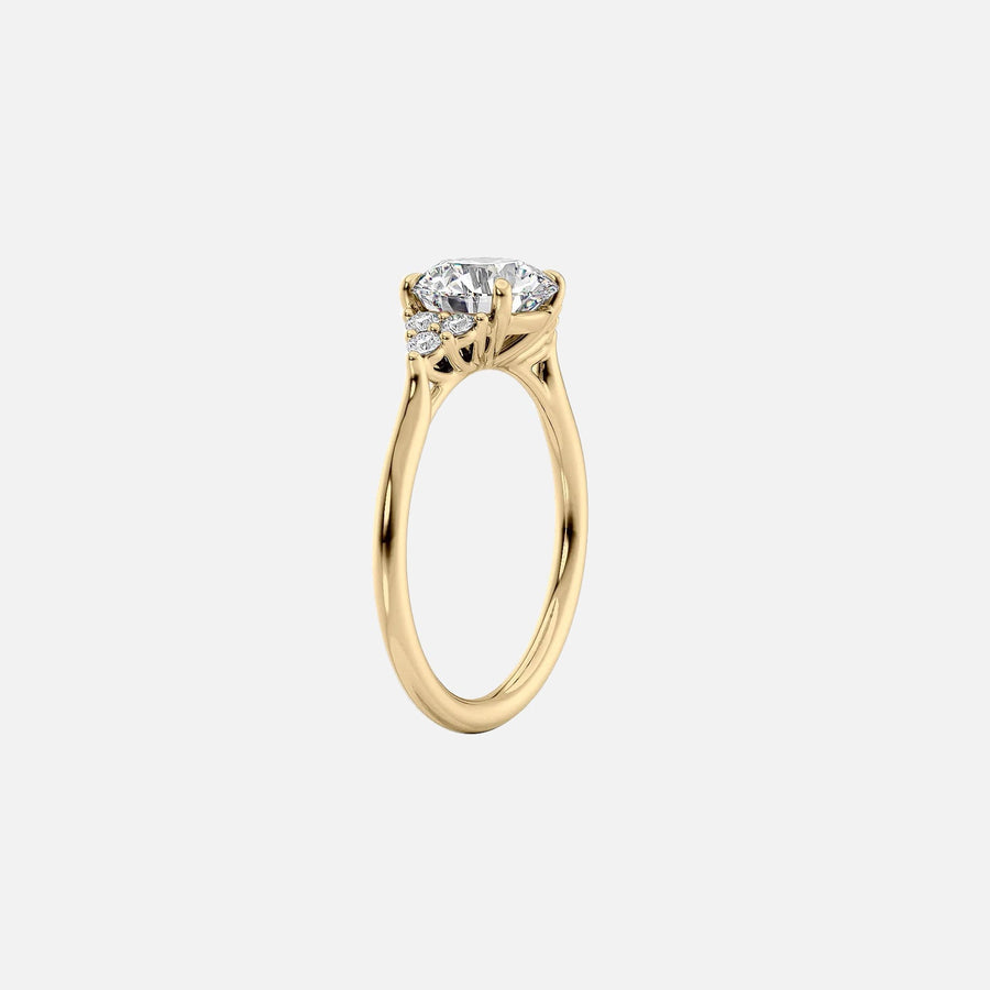 The Summer Princess Side Stone Moissanite Ring - KNT - Engagement Rings, Wedding Bands & Fine Jewelry