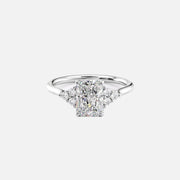 The Summer Radiant Side Stone Moissanite Ring - KNT - Engagement Rings, Wedding Bands & Fine Jewelry