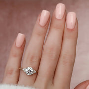 The Summer Round Side Stone Moissanite Ring - KNT - Engagement Rings, Wedding Bands & Fine Jewelry