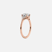 The Summer Round Side Stone Moissanite Ring - KNT - Engagement Rings, Wedding Bands & Fine Jewelry