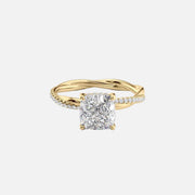 The Sunny Cushion Pave Moissanite Ring - KNT - Engagement Rings, Wedding Bands & Fine Jewelry