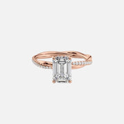 The Sunny Emerald Pave Moissanite Ring - KNT - Engagement Rings, Wedding Bands & Fine Jewelry