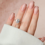 The Sunny Emerald Pave Moissanite Ring - KNT - Engagement Rings, Wedding Bands & Fine Jewelry
