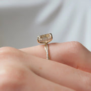 The Sunny Emerald Pave Moissanite Ring - KNT - Engagement Rings, Wedding Bands & Fine Jewelry