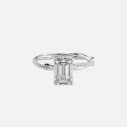 The Sunny Emerald Pave Moissanite Ring - KNT - Engagement Rings, Wedding Bands & Fine Jewelry