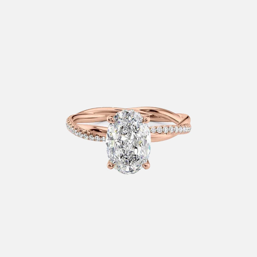The Sunny Oval Pave Moissanite Ring - KNT - Engagement Rings, Wedding Bands & Fine Jewelry