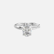 The Sunny Oval Pave Moissanite Ring - KNT - Engagement Rings, Wedding Bands & Fine Jewelry