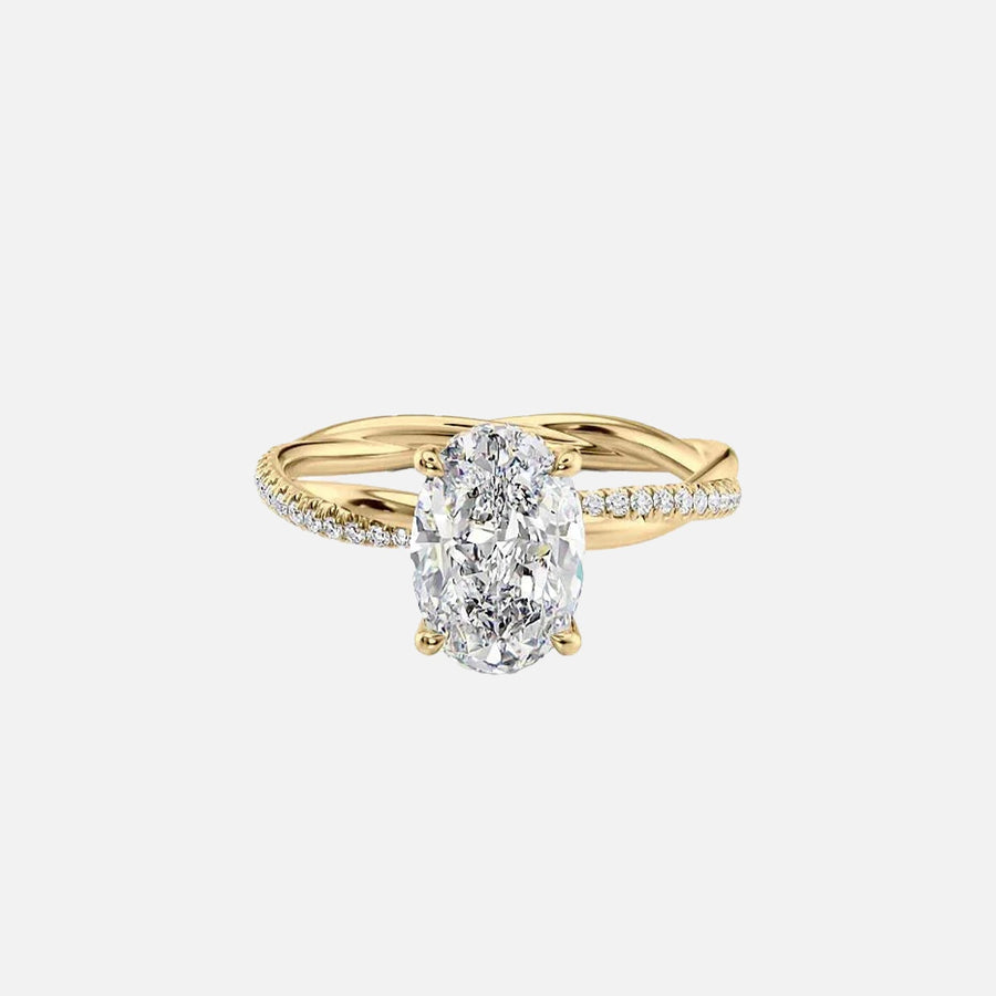 The Sunny Oval Pave Moissanite Ring - KNT - Engagement Rings, Wedding Bands & Fine Jewelry