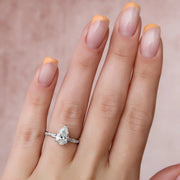 The Sunny Pear Pave Moissanite Ring - KNT - Engagement Rings, Wedding Bands & Fine Jewelry