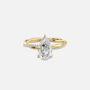 The Sunny Pear Pave Moissanite Ring - KNT - Engagement Rings, Wedding Bands & Fine Jewelry