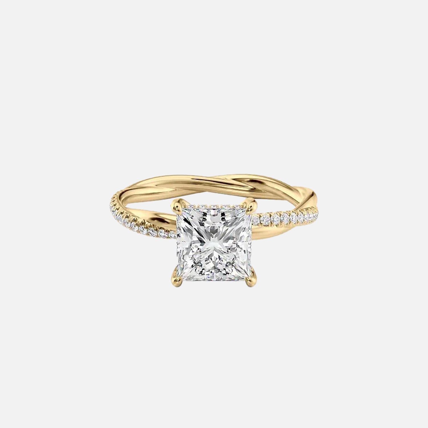 The Sunny Princess Pave Moissanite Ring - KNT - Engagement Rings, Wedding Bands & Fine Jewelry