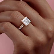 The Sunny Princess Pave Moissanite Ring - KNT - Engagement Rings, Wedding Bands & Fine Jewelry
