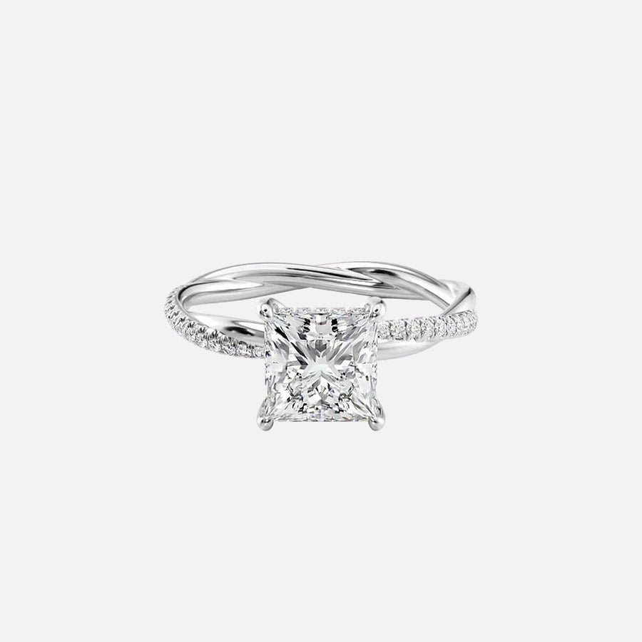 The Sunny Princess Pave Moissanite Ring - KNT - Engagement Rings, Wedding Bands & Fine Jewelry