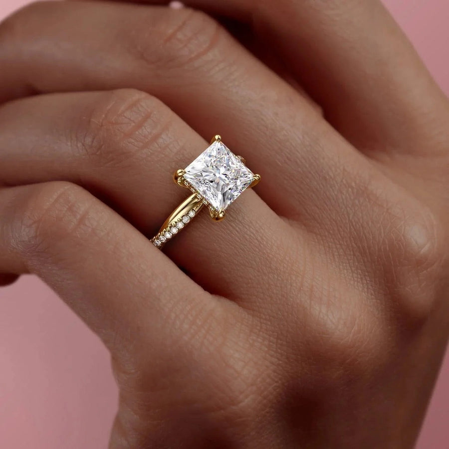 The Sunny Princess Pave Moissanite Ring - KNT - Engagement Rings, Wedding Bands & Fine Jewelry
