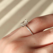 The Sunny Radiant Pave Moissanite Ring - KNT - Engagement Rings, Wedding Bands & Fine Jewelry