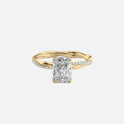 The Sunny Radiant Pave Moissanite Ring - KNT - Engagement Rings, Wedding Bands & Fine Jewelry