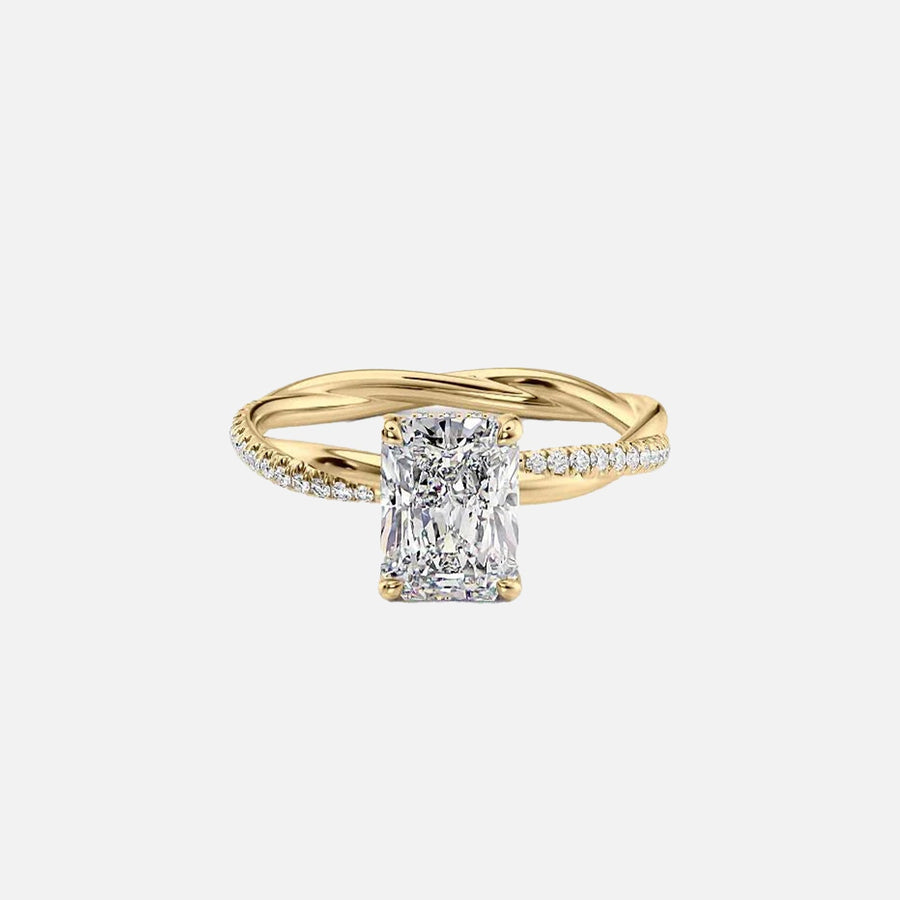 The Sunny Radiant Pave Moissanite Ring - KNT - Engagement Rings, Wedding Bands & Fine Jewelry