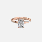 The Sunny Radiant Pave Moissanite Ring - KNT - Engagement Rings, Wedding Bands & Fine Jewelry