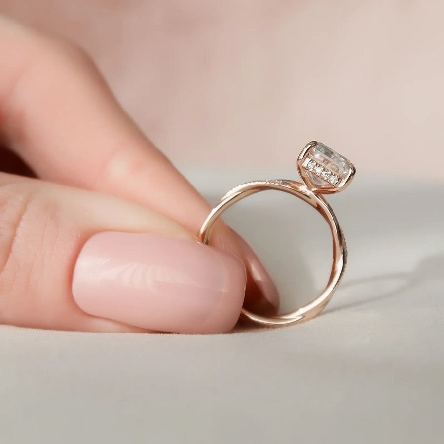 The Sunny Radiant Pave Moissanite Ring - KNT - Engagement Rings, Wedding Bands & Fine Jewelry