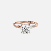 The Sunny Round Pave Moissanite Ring - KNT - Engagement Rings, Wedding Bands & Fine Jewelry