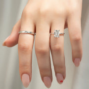 The Sydney Emerald Solitaire Moissanite Ring - KNT - Engagement Rings, Wedding Bands & Fine Jewelry