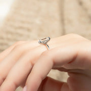 The Sydney Emerald Solitaire Moissanite Ring - KNT - Engagement Rings, Wedding Bands & Fine Jewelry
