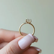 The Sydney Emerald Solitaire Moissanite Ring - KNT - Engagement Rings, Wedding Bands & Fine Jewelry