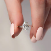 The Sydney Oval Solitaire Moissanite Ring - KNT - Engagement Rings, Wedding Bands & Fine Jewelry