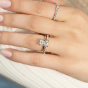 The Sydney Radiant Solitaire Moissanite Ring - KNT - Engagement Rings, Wedding Bands & Fine Jewelry