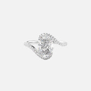 The Sylvia Oval Pave Moissanite Ring - KNT - Engagement Rings, Wedding Bands & Fine Jewelry