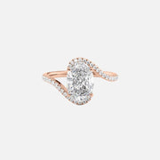 The Sylvia Oval Pave Moissanite Ring - KNT - Engagement Rings, Wedding Bands & Fine Jewelry