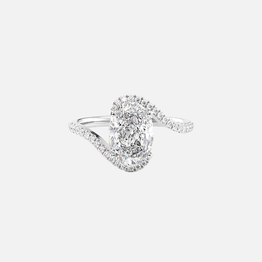 The Sylvia Oval Pave Moissanite Ring - KNT - Engagement Rings, Wedding Bands & Fine Jewelry