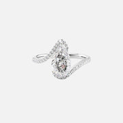 The Sylvia Pear Pave Moissanite Ring - KNT - Engagement Rings, Wedding Bands & Fine Jewelry