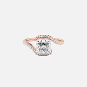 The Sylvia Princess Pave Moissanite Ring - KNT - Engagement Rings, Wedding Bands & Fine Jewelry