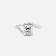 The Sylvia Princess Pave Moissanite Ring - KNT - Engagement Rings, Wedding Bands & Fine Jewelry