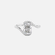 The Sylvia Radiant Pave Moissanite Ring - KNT - Engagement Rings, Wedding Bands & Fine Jewelry